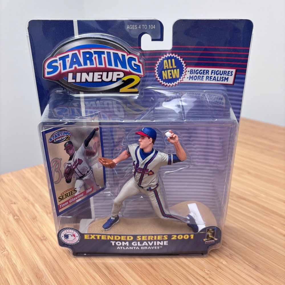 Hasbro Starting Lineup 2 Tom Glavine Atlanta Braves 2001 Extended‎ Series New